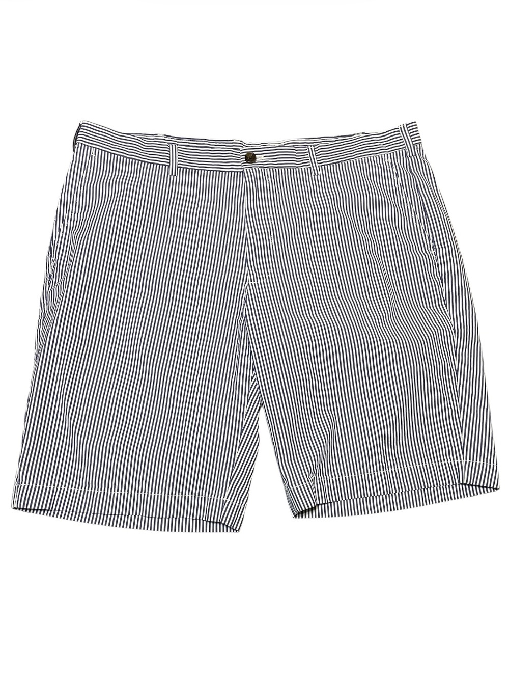 Men's Brooks Brothers Poplin Stripe Broadcloth Flat Front Shorts Size 42